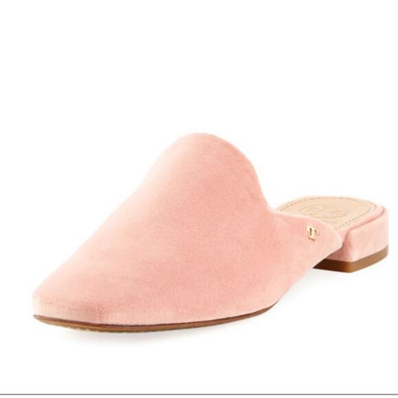 TORY BURCH Carlotta Slide Velvet Pink 7 - Picture 1 of 10